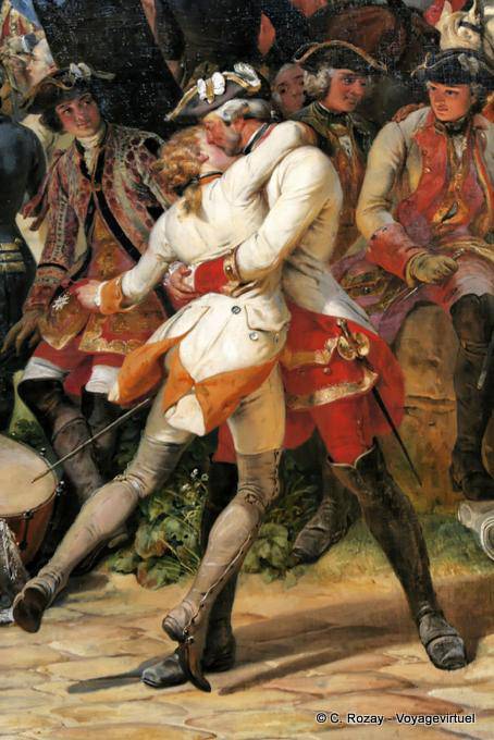 Embrassade de guerre, salon des Batailles, Versailles