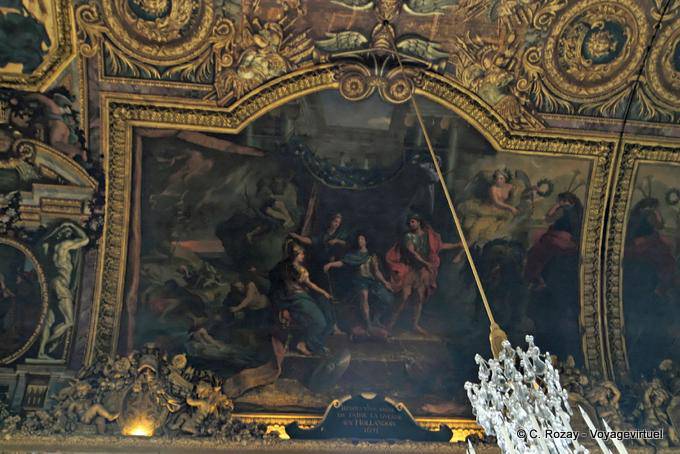 Galerie des Glaces, Résolution pour faire la guerre aux Hollandais, Versailles