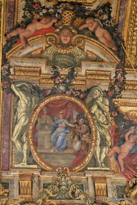 Galerie des Glaces, établissement de l'hôtel royal des Invalides, Versailles