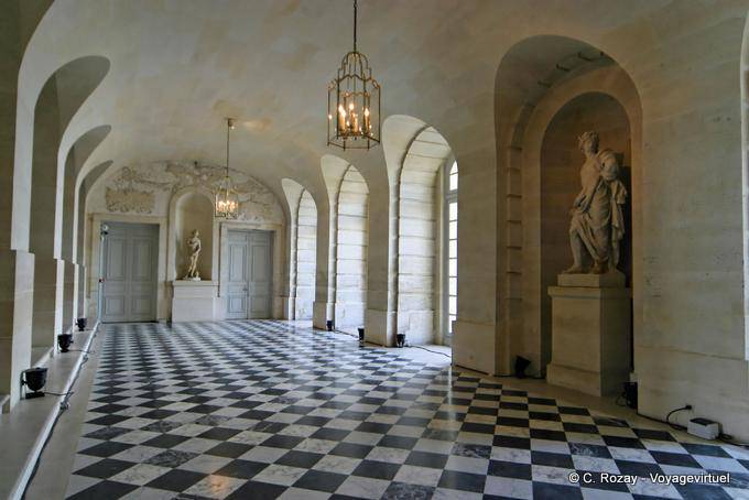 Effet damier salon des Hoquetons, Versailles