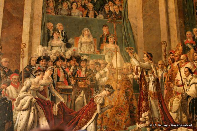 Salle du Sacre, couronnement de l'Impératrice à Notre Dame de Paris, Versailles