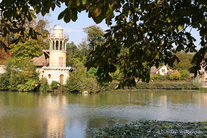 Tour de Marlborough, autre vue, Hameau de la Reine, Versailles