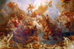 Détail du plafond du salon d'Hercule, Versailles