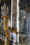 Galerie des glaces, reflet de torchère dorée, Versailles