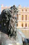 Profil de la Seine, une des statues en bronze, symbolisant les quatre grands fleuves et les quatre principales rivières de France, Versailles