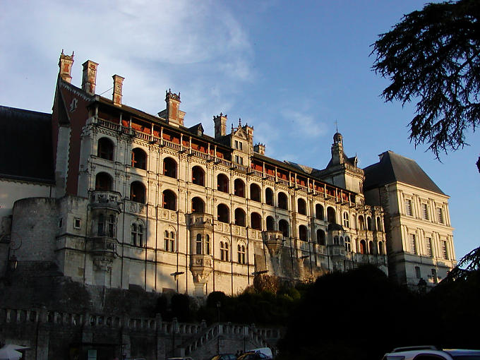 Façade de l'aile François Ier, château de Blois, France.