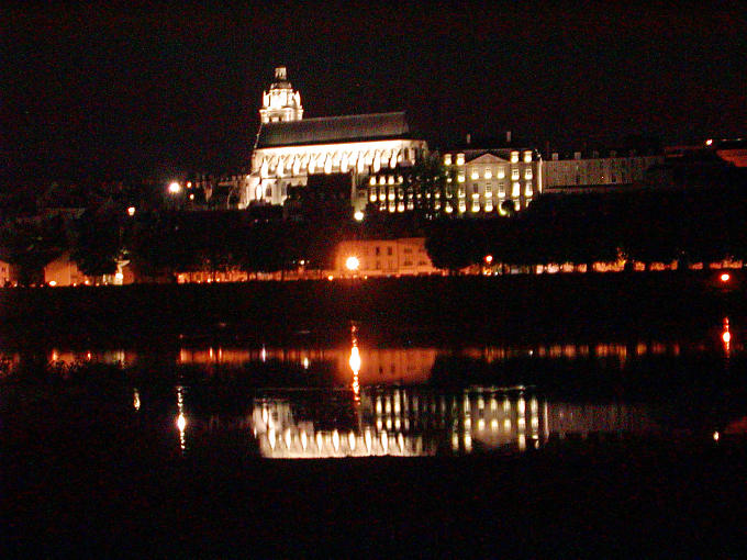 Blois by night, France.