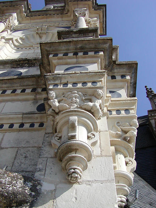 Détail d'angle, Chambord, France.