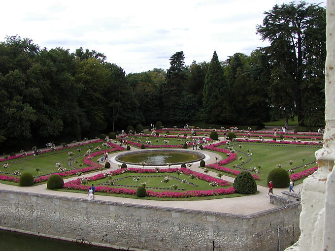 Jardin de Diane de Poitiers, Château de Chenonceau, France.