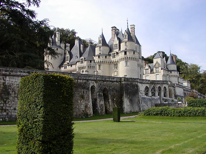 Jardins en terrasse par Le Nôtre, Château d'Ussé, France.