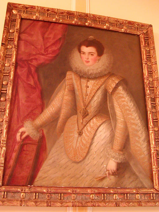 Tableau dans la chambre des Douves, Villandry, France.