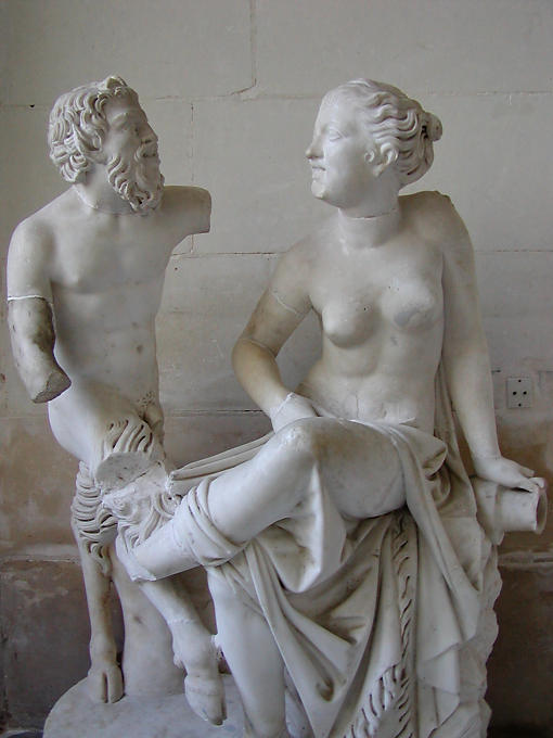 Sculpture en marbre, Château de Villandry, France.