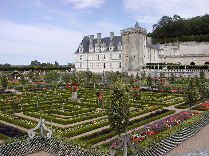 Joachim Carvallo a dessiné le potager, Château de Villandry, France.