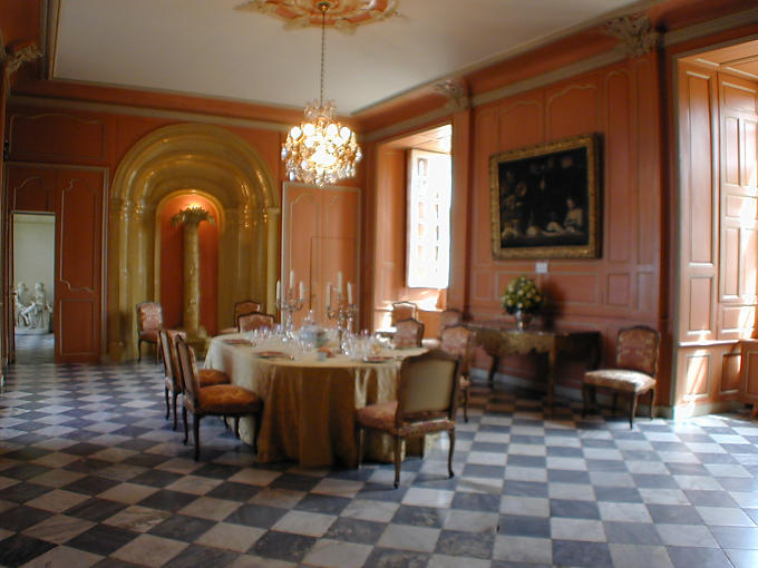 Salle à manger Michel-Ange de Castellane, Château de Villandry, France.