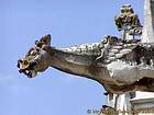 Gargouille en forme de monstre ailé, Château d'Amboise, France.
