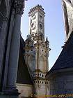 Décors d'ardoise et cheminée-tour, Château de Chambord, France.