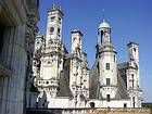 Tourelles, cheminées et lucarnes, Chambord, France.