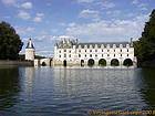 Panorama sur le château de Chenonceau, France.