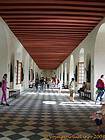 Galerie à solives apparentes, Château de Chenonceau, France.