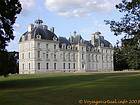 Modèle du château de Moulinsart, façade vue en angle, Cheverny, France.