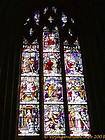 Vitrail de la collégiale, Clamecy, France.