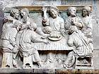 La Cène, bas-relief de la collégiale, Clamecy, France.