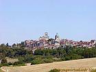Panorama sur Vézelay, Yonne, France.