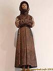 Statue en bois exposée dans la Galerie, Château de Villandry, France.