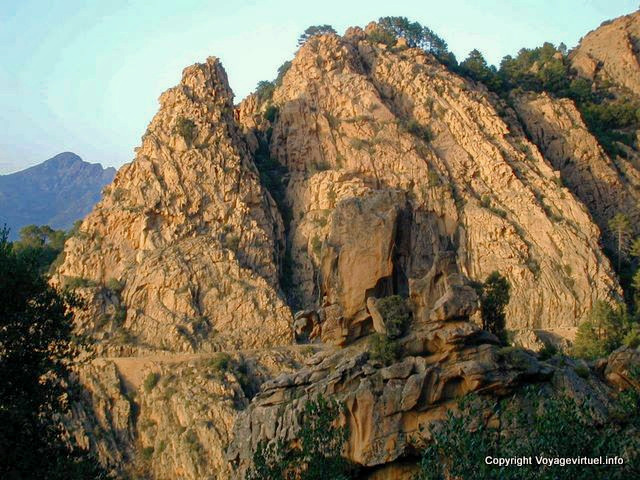 Calanches di Piana taffoni vers Porto Ota, Corse - France