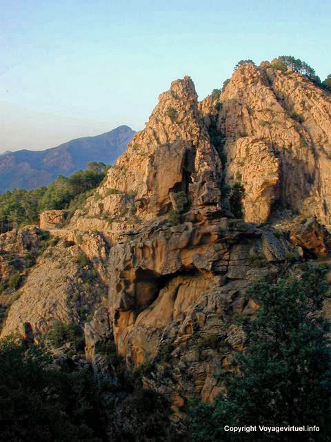 Roche tourmentée, Calanches de Piana, Corse - France