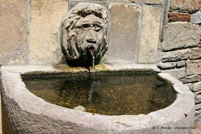 La Garde-Freinet, autre tête de fontaine marrante, Provence, France