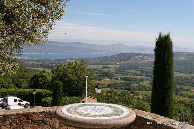 Table d'orientation in Gassin, Provence, France