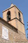 Grimaud, cadran solaire de l'église St Michel, France.