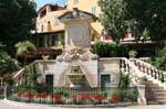 Grimaud: fontaine des eaux de Grimaud, France.