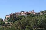 Ramatuelle, panorama sur le village, France.