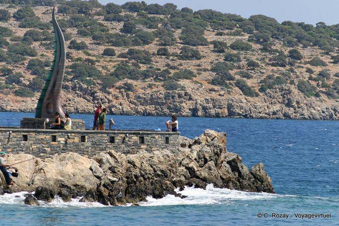 Art sur la jetée, Agios Nikolaos - Crète, Grèce