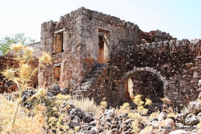 Maison cretoise typique, Aradena - Crète, Grèce
