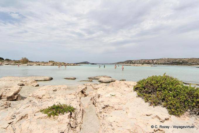 La presqu'île sous les nuages, Elafonissi - Crète, Grèce