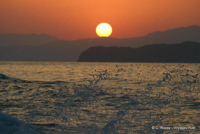 Coucher de soleil, la Canée - Crète, Grèce