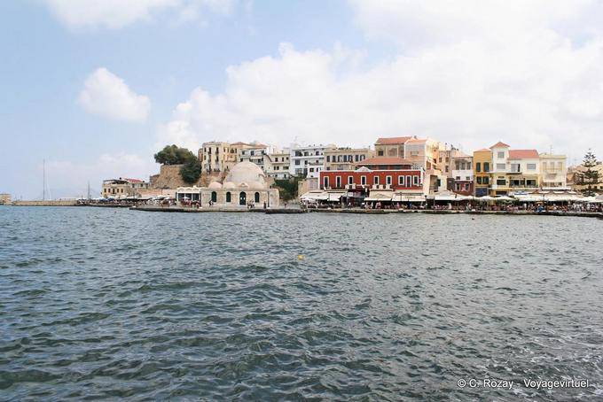 Arsenal et mosquée Hasan, Chania - Crète, Grèce