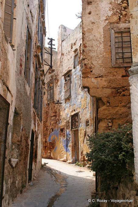 Ruelle du vieux quartier de Topanas, Chania (τα Χανιά) - Crète, Grèce