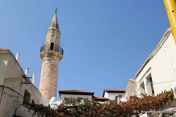 Minaret pointu comme un crayon, Chania - Crète, Grèce