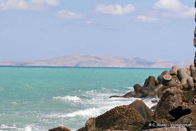 Protection de la jetée des fortifications, Heraklion - Crète, Grèce