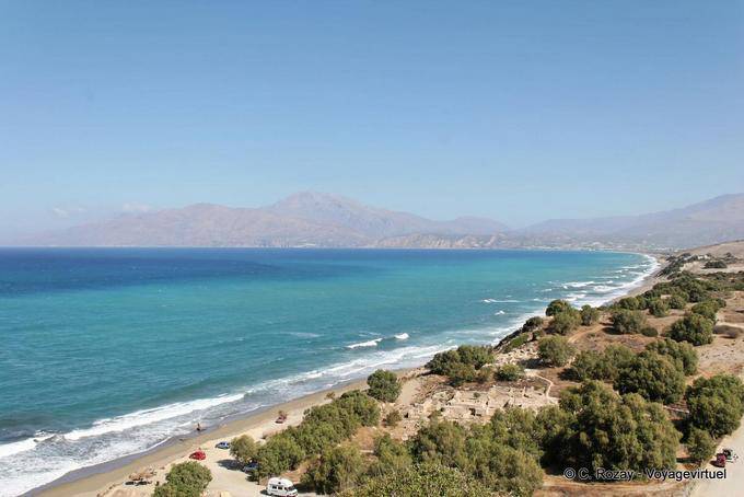 Kommos, site archéologique (Minoan town) et plage - Crète, Grèce