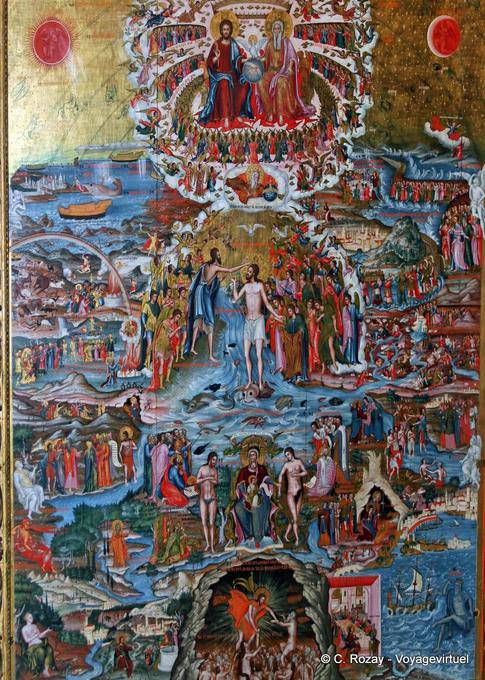 Gloire du Christ (1770), Komaros, tableau du monastère Moni Toplou - Crète, Grèce