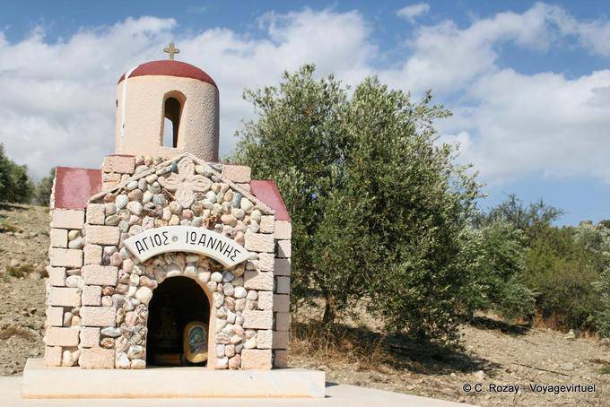 Ex-voto Agios Ioannis sur la route entre Grigoria et Zaros - Crète, Grèce