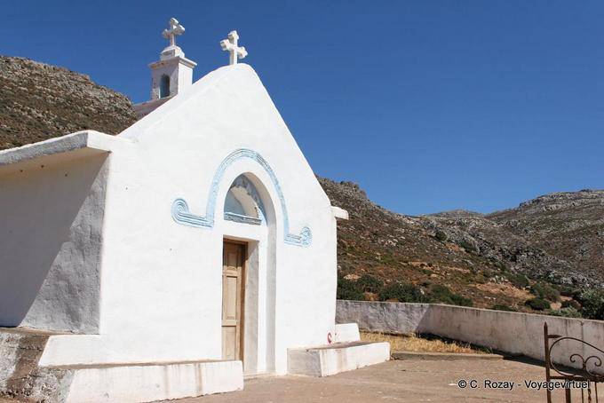 Chapelle sur les hauteurs de Zakros - Crète, Grèce