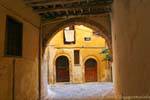 Passage ancien dans le centre historique, Chania, Crète.