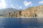 Plage à l'ouest d'Agia Roumeli, Crète.