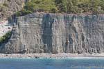 Erosion sur une falaise sédimentaire entre Sougia et Paleochora, Crète.